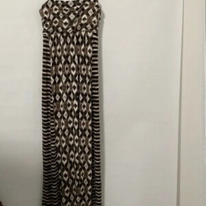 Soma Intimates Shirred Bandeau Maxi Dress Small